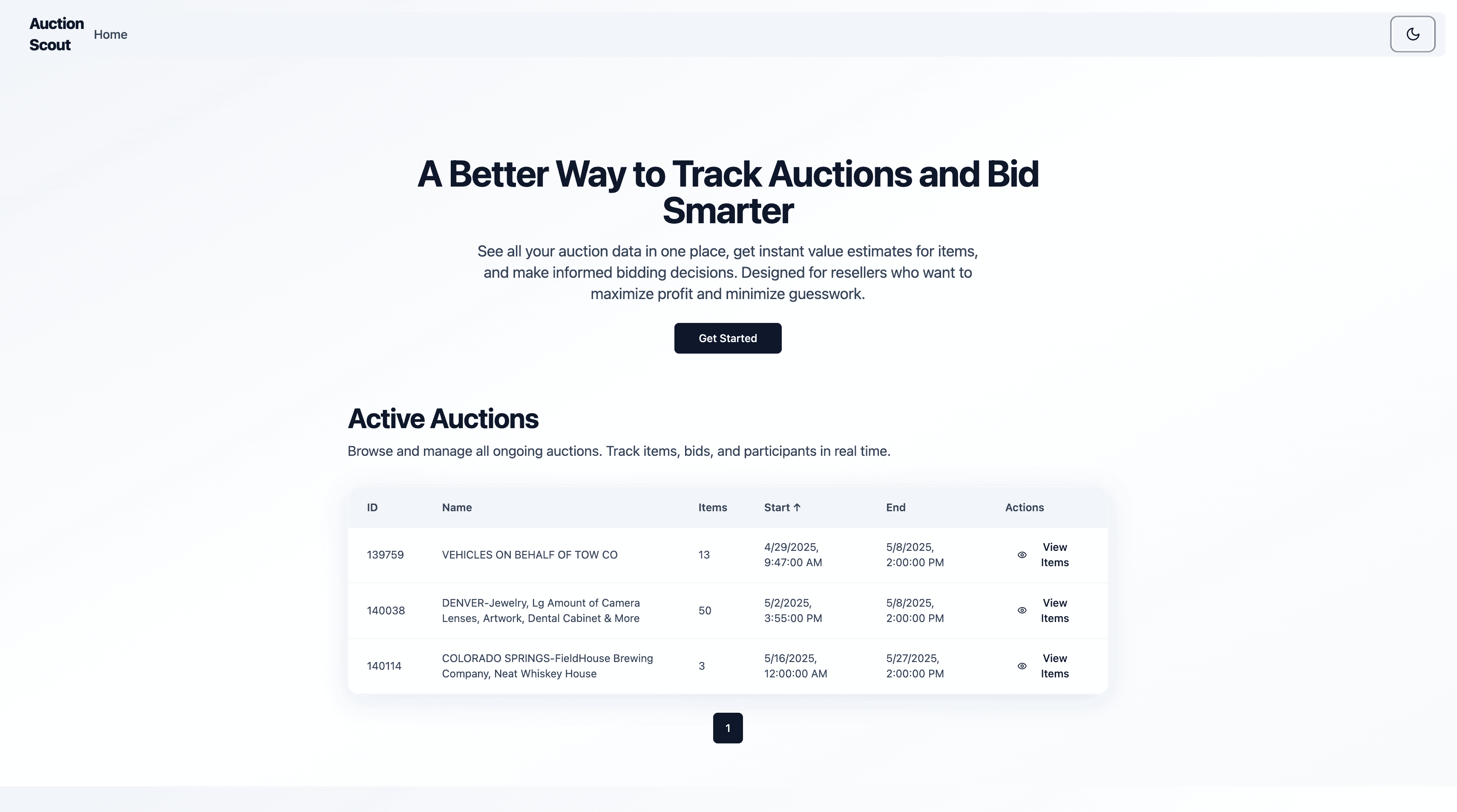 Auction Aggregator with React, Express, and GPT-4o Valuation preview
